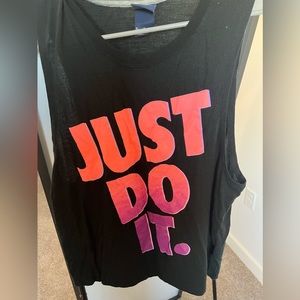 Nike Women’s Just Do It Logo Tank size M Black
